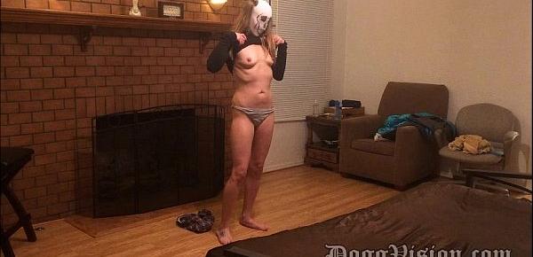  Husband Films Small Tits Blonde Wife with BBC